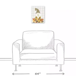Sale Kirklands Home Personalized Fall Gnome Monogram Canvas Art Print