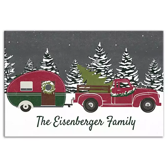 Sale Kirklands Home Personalized Family Christmas Truck Wall Plaque