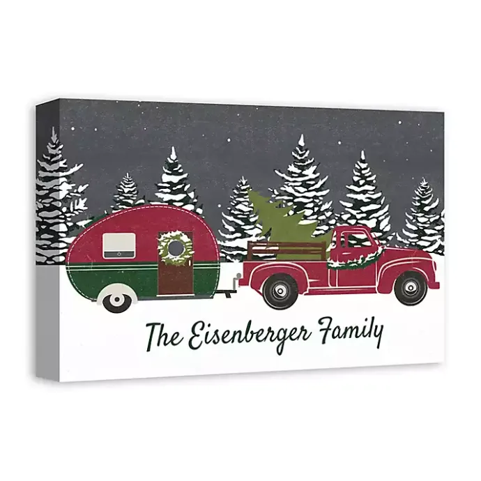 Sale Kirklands Home Personalized Family Christmas Truck Wall Plaque