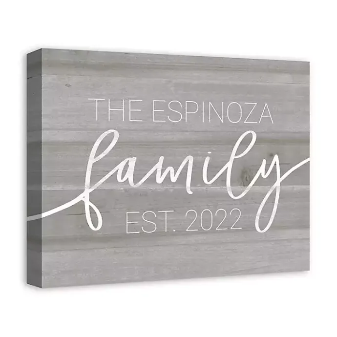 Online Kirklands Home Personalized Family Dated Canvas Wall Art