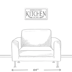 Outlet Kirklands Home Personalized Family Kitchen Co. Canvas Wall Plaque