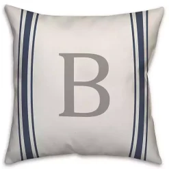 Best Kirklands Home Personalized Farmhouse Stripe Monogram Pillow