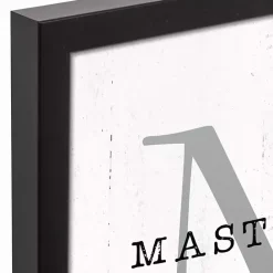 New Kirklands Home Personalized Framed Monogram Canvas Wall Plaque