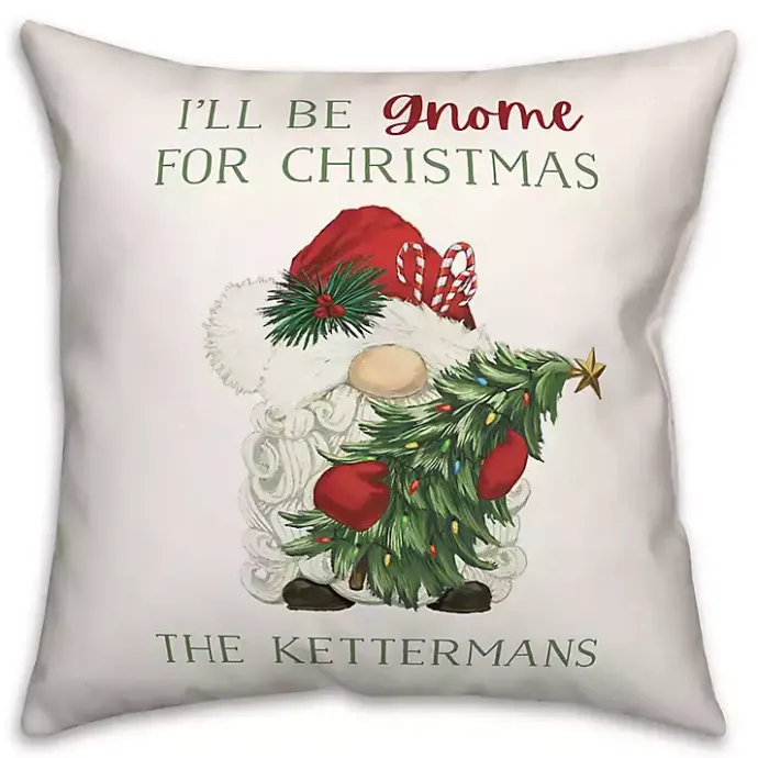 New Kirklands Home Personalized Gnome for Christmas Pillow