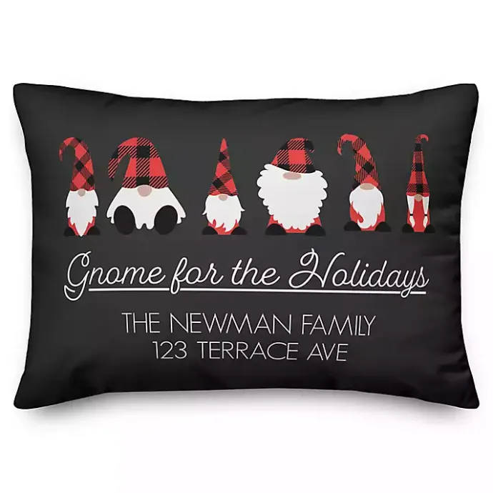 Hot Kirklands Home Personalized Gnome For The Holidays Outdoor Pillow