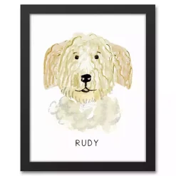 Discount Kirklands Home Personalized Golden Doodle Canvas Wall Plaque