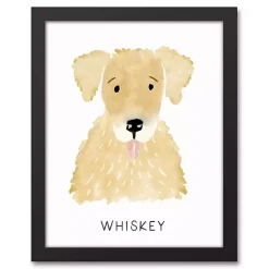 New Kirklands Home Personalized Golden Retriever Canvas Wall Plaque