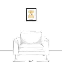 New Kirklands Home Personalized Golden Retriever Canvas Wall Plaque