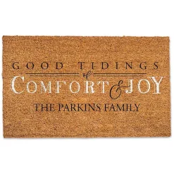 Kirklands Home Personalized Good Tidings Coir Doormat