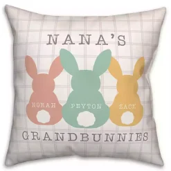 Best Kirklands Home Personalized Grandbunnies Indoor/Outdoor Pillow