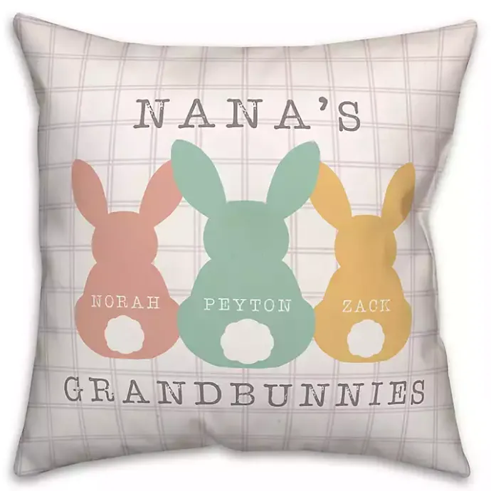 Best Kirklands Home Personalized Grandbunnies Indoor/Outdoor Pillow