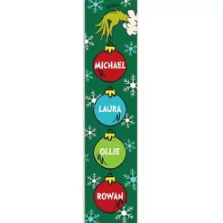 Best Kirklands Home Personalized Grinch Ornaments Porch Board Green