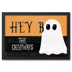 Online Kirklands Home Personalized Hey Boo Framed Canvas Print