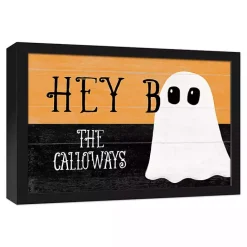 Online Kirklands Home Personalized Hey Boo Framed Canvas Print