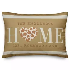 Sale Kirklands Home Personalized Home With Heart Harvest Throw Pillow