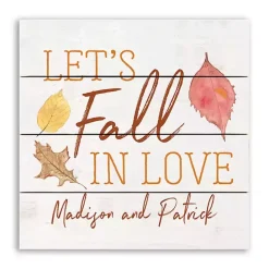 Sale Kirklands Home Personalized Let's Fall In Love Harvest Wall Art