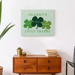 Outlet Kirklands Home Personalized Lucky Charms Canvas Wall Plaque