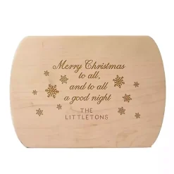 Clearance Kirklands Home Personalized Merry Christmas to All Serving Board Tan