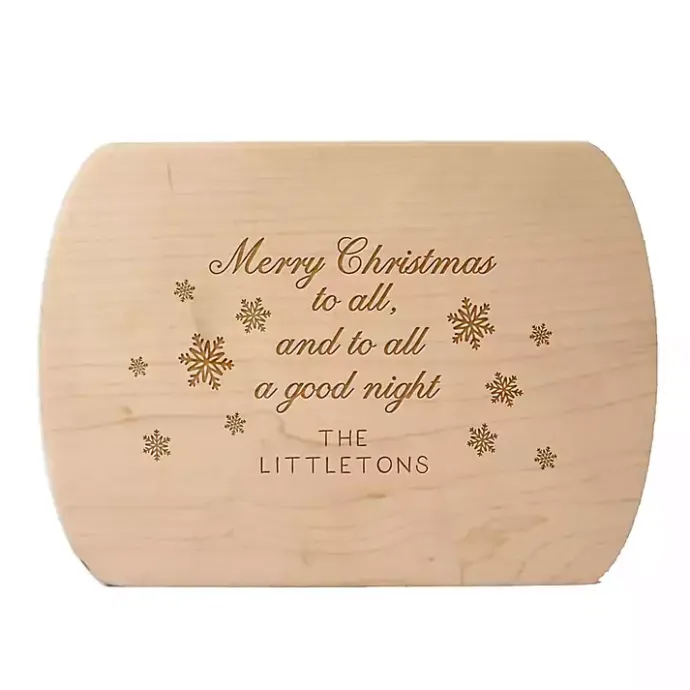 Clearance Kirklands Home Personalized Merry Christmas to All Serving Board Tan