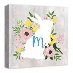 Sale Kirklands Home Personalized Monogram Bunny Canvas Art Print