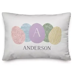 Clearance Kirklands Home Personalized Monogram Egg Indoor/Outdoor Pillow Multi