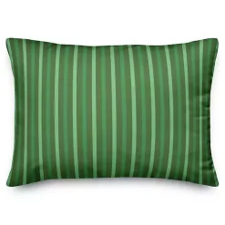 Kirklands Home Personalized Monogram Shamrock Stripe Pillow