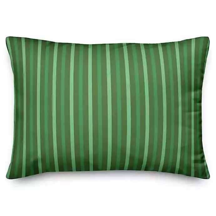 Kirklands Home Personalized Monogram Shamrock Stripe Pillow