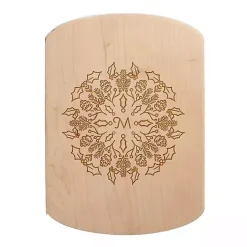 Online Kirklands Home Personalized Monogram Snowflake Serving Board Tan