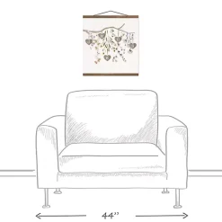 New Kirklands Home Personalized Monogram Tree Branch Teakwood Print