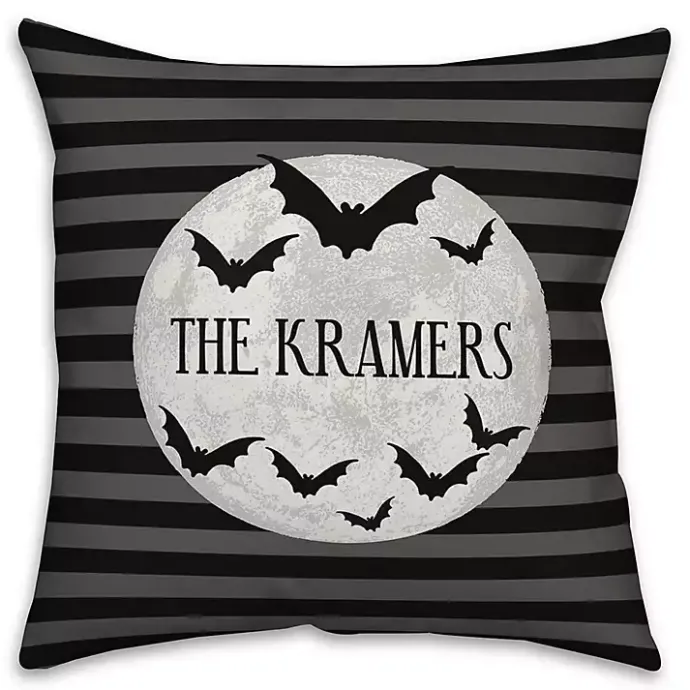 Outlet Kirklands Home Personalized Moonlit Bats Outdoor Throw Pillow
