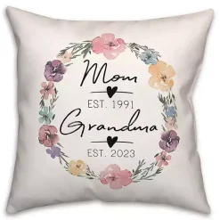 Sale Kirklands Home Personalized Mother's Day Dates Outdoor Pillow