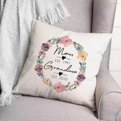 Sale Kirklands Home Personalized Mother's Day Dates Outdoor Pillow