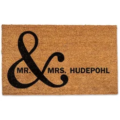 Best Kirklands Home Personalized Mr. & Mrs. Coir Doormat