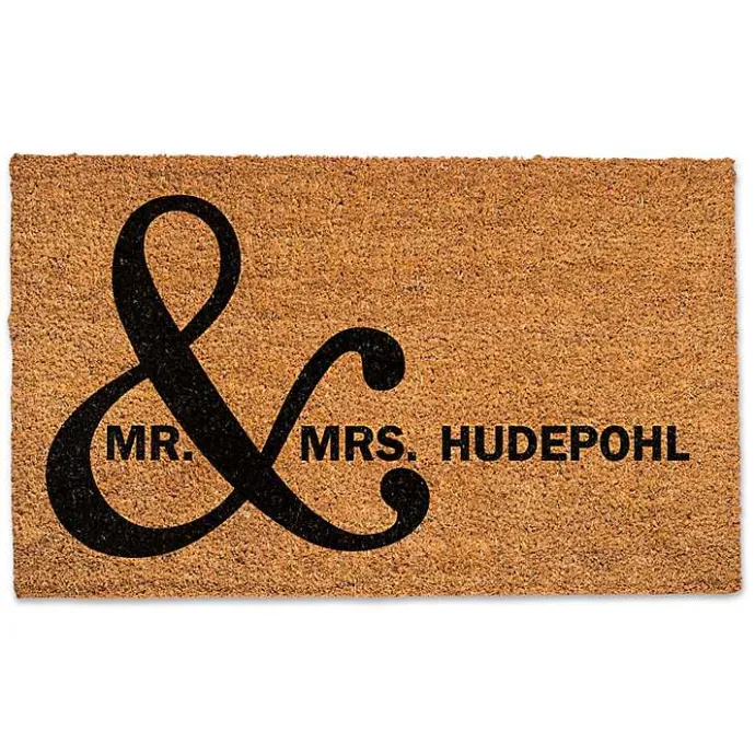 Best Kirklands Home Personalized Mr. & Mrs. Coir Doormat
