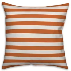 Best Kirklands Home Personalized Orange Stripe Outdoor Throw Pillow