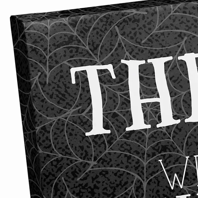 New Kirklands Home Personalized Our Haunted House Canvas Plaque