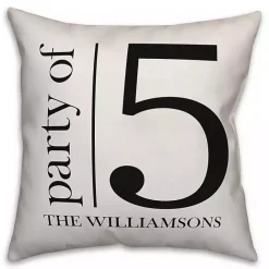 Best Kirklands Home Personalized Party of Five Pillow