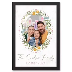Online Kirklands Home Personalized Photo Floral Wreath Canvas Print