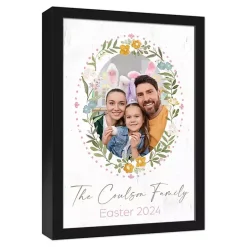 Online Kirklands Home Personalized Photo Floral Wreath Canvas Print