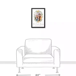 Online Kirklands Home Personalized Photo Floral Wreath Canvas Print