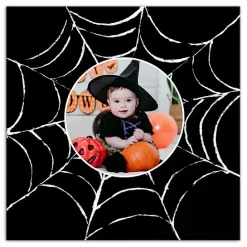 Outlet Kirklands Home Personalized Photo Spider Web Canvas Print Black