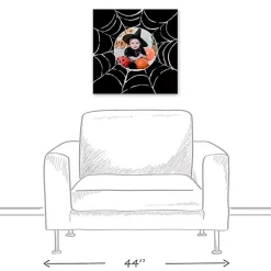 Outlet Kirklands Home Personalized Photo Spider Web Canvas Print Black