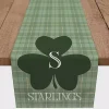 New Kirklands Home Personalized Plaid Clover Table Runner, 72 in.