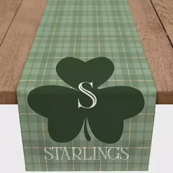 New Kirklands Home Personalized Plaid Clover Table Runner, 72 in.