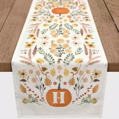 Outlet Kirklands Home Personalized Pumpkin Floral Table Runner, 72 in.