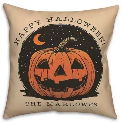 Online Kirklands Home Personalized Retro Jack O Lantern Halloween Pillow