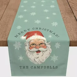 Best Kirklands Home Personalized Retro Santa Table Runner, 90 in. Blue