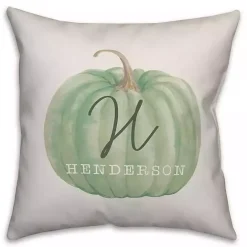 Outlet Kirklands Home Personalized Sage Pumpkin Harvest Outdoor Pillow