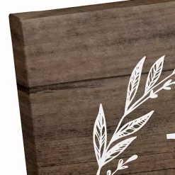 Kirklands Home Personalized Shiplap Wreath Canvas Wall Plaque