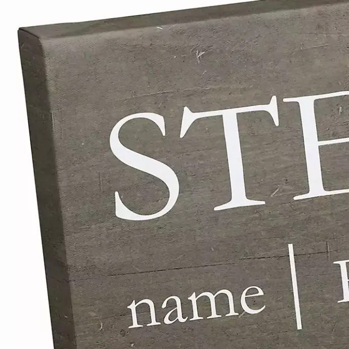 Outlet Kirklands Home Personalized Stepdad Definition Canvas Wall Plaque